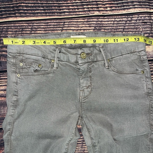 Mother Looker Ankle Jeans Size 25 Olive Dye Skinny Fit Stretch - Picture 5 of 8